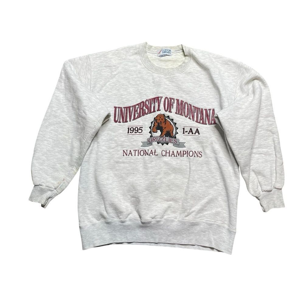 Vintage Jerzees University of Montana Grizzlies 1995 sweatshirt Size Medium